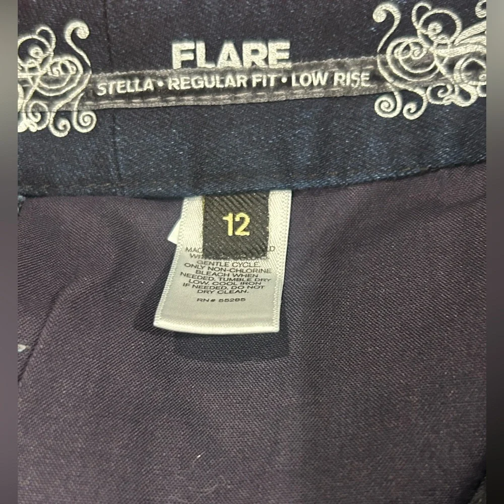 Express Stella Low Rise Flare Jeans‎ Dark Rinse Women’s Size 12 Regular Fit Y2K